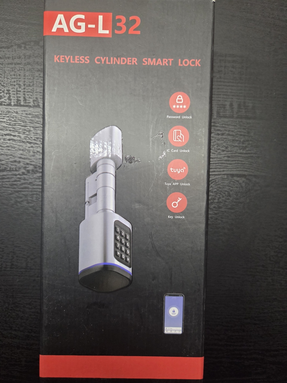 Keyless Cylinder Smart Lock - Silver